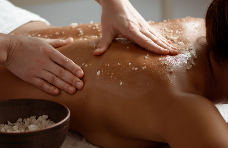 Body scrub massage